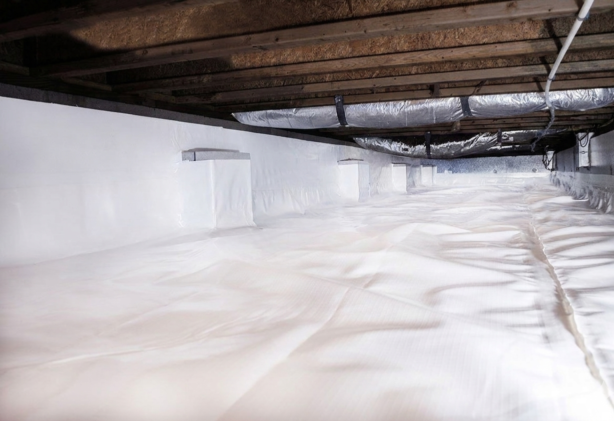 Crawl space insulation detail in Aurora, CO