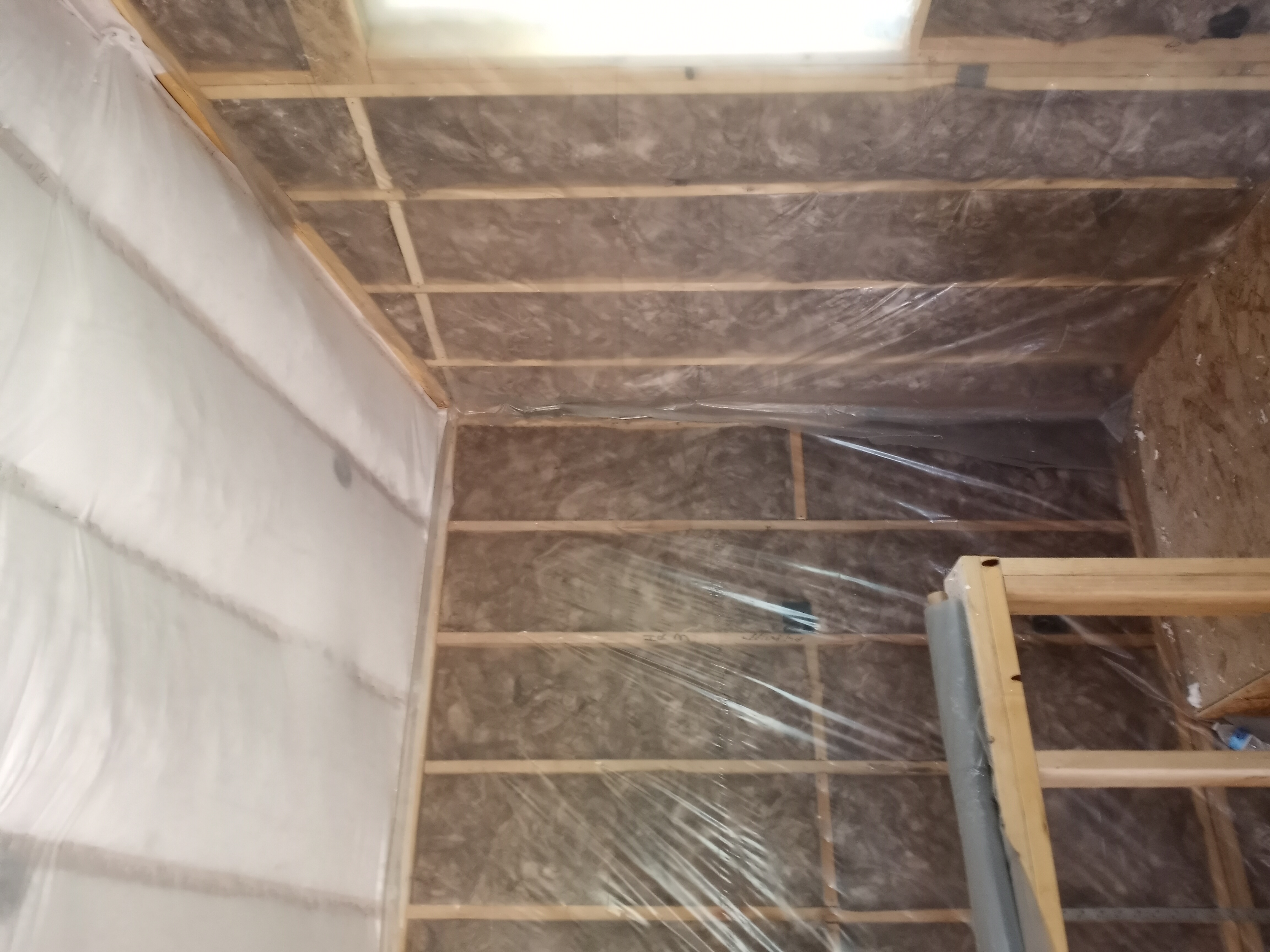 Sound wall insulation installed in an Aurora, CO home